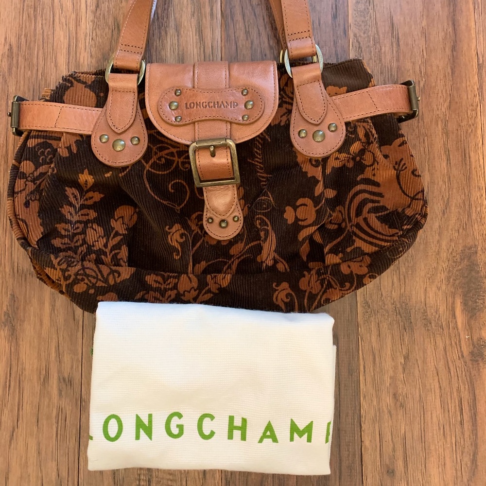 Longchamp corduroy bag